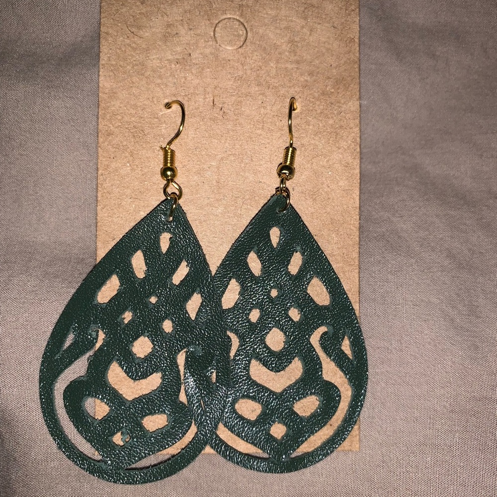 Genuine Leather Earrings - Celebrate St. Patty’s
